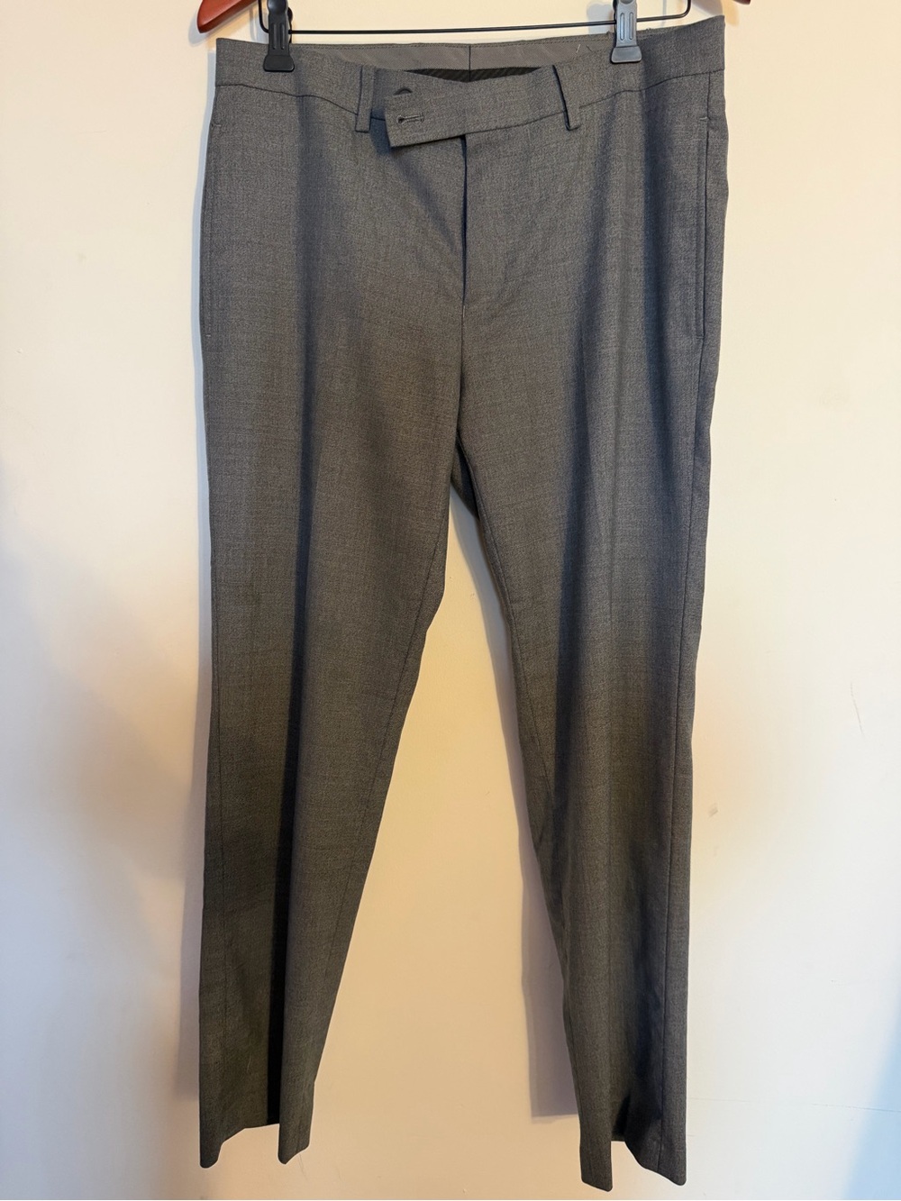 Calvin Klein Men's Gray Dress Pants - Tailored Straight Leg